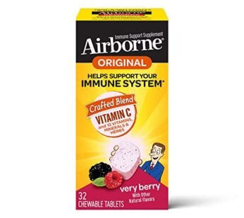Airborne Original with Vitamin C, Chewable Tablets Berry 32 ea