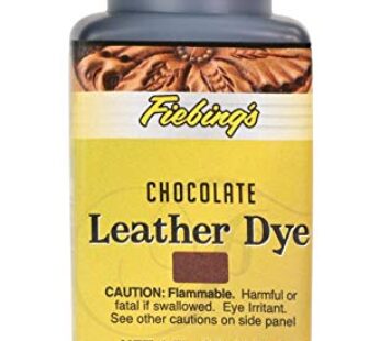 Fiebing’s Leather Dye – Alcohol Based Permanent Leather Dye – 4 oz – Chocolate Brown