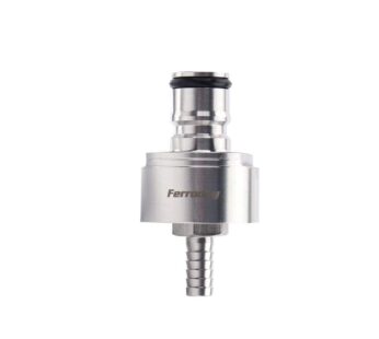 Ferroday Stainless Steel Carbonation Cap Forced Carbonation PET Bottle Filling 5/16 Barb C