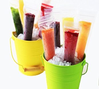 ZIPZICLE ZIP18 Ice Pop Bag, 18 Pack, Clear