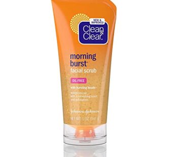 Clean & Clear Morning Burst Facial Scrub For All Skin Types,5 Fl Oz (Pack of 2)