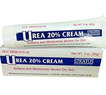 Urea 20% Almond Scent Cream 3oz – Dry Skin Moisturizer for Eczema & Psoriasis