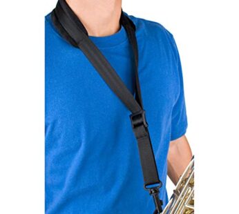 Pro Tec A310P 22-Inch Regular Padded Saxophone Neck Strap with Swivel Snap Black