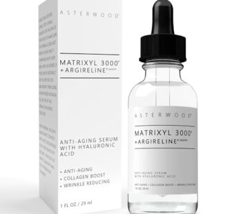 ASTERWOOD Matrixyl 3000 + Argireline Serum with Hyaluronic Acid – Anti-Aging and Anti-Wrin