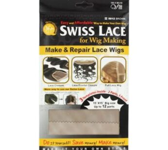 Qfitt Make & Repair Lace Wigs Swiss Lace For Wig Making #5012 – Brown