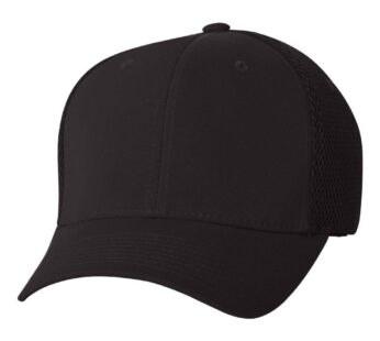 Flexfit 6533 Ultrafibre Tactel and Mesh Cap – Large/X-Large (Black)