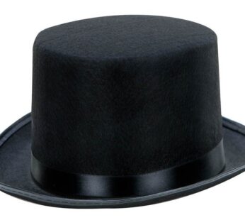 Classic Black Top Hat Perfect for Halloween Costumes, Magician, Steampunk, and Iconic Char