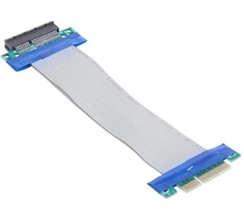 cablecc PCI-E Express 8X to 8X Male to Female Slot Riser Extender Card Ribbon Flexible Cab