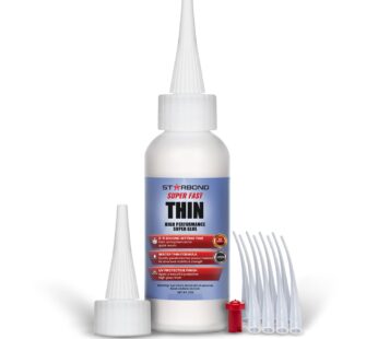 Starbond 2 oz. Super Fast Thin CA Glue (Premium Cyanoacrylate Super Glue) for Woodworking,