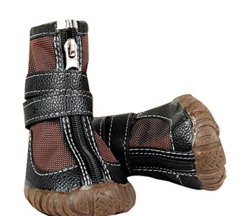 Large Big Dog PU Leather Sport Shoes Winter Waterproof Pet Dog Puppy Boots Non-Slip Pitbul