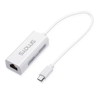 Micro USB to Ethernet Adapter for Android Tablet Computer, Nexus Player, Dell Venue – Wire