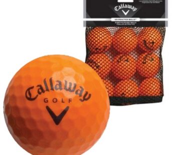 Callaway HX 9-Pack Practice Ball, Orange