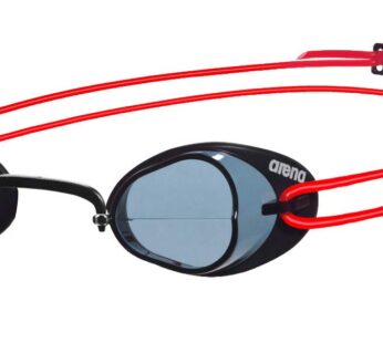Arena Swedix Race Swim Goggles, Smoke / Red, Non-Mirror Lens