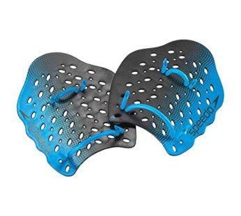 Speedo unisex adult Training Power Plus swimming hand paddles, Blue, Small US