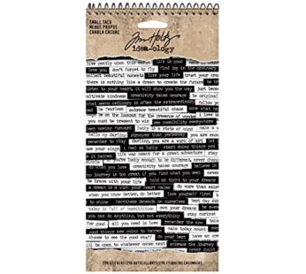 Small Talk Stickers by Tim Holtz Idea-ology, 8.25 x 4.25 Inch Sheet Size, 296 Stickers, Bl