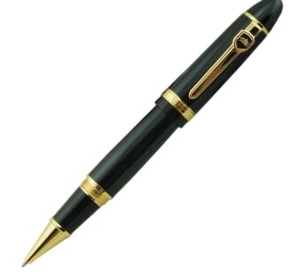 Jinhao 159 Blac Rollerball Pen Heavy Big Pen (Gold Trim)