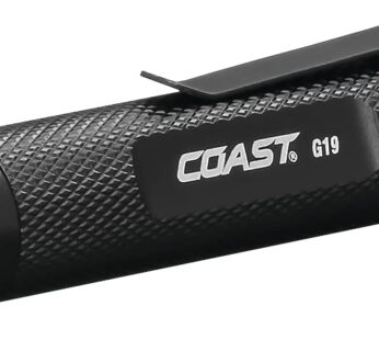Coast G19 54 Lumen Inspection Beam LED Penlight with Adjustable Pocket Clip and Consistent
