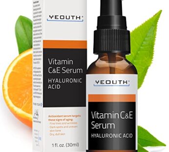 YEOUTH Vitamin C Face Serum with Hyaluronic Acid, Vitamin C Serum for Face, Vitamin C for