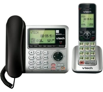 VTech CS6649 Expandable Corded/Cordless Phone System with Answering System-Caller ID/Call