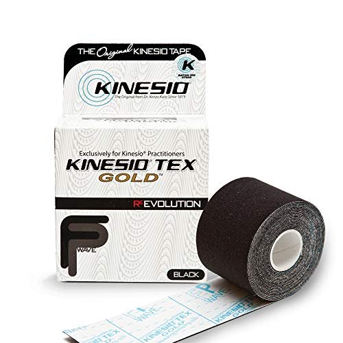 Kinesio Taping - Elastic Therapeutic Athletic Tape Tex Gold FP - Black ? 2 in. x 16.4 ft - Image 2