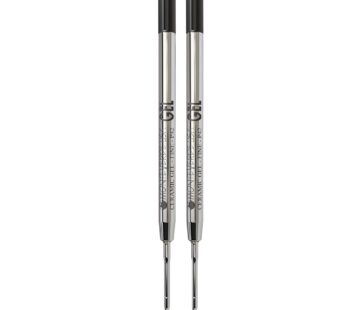 Monteverde Capless Gel Ballpoint Refill to Fit Parker Ballpoint Pens, Fine Point, Black, 2