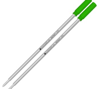 Monteverde Ballpoint Refill to Fit Cross Ballpoint Pens, Medium Point, Soft Roll, Green, 2