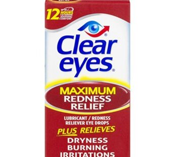 Clear Eyes Maximum Strength Redness Relief Eye Drops, 2 Count