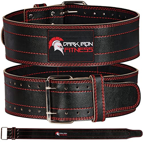 Dark Iron Fitness Weight Lifting Belt for Men & Women - 100% Leather Gym Belts for Weightl - Image 2