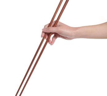 Donxote Wooden Noodles Kitchen Cooking Frying Chopsticks 16.5 Inches Brown Extra Long Set