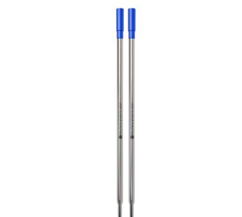 Monteverde Ballpoint Refill to Fit Dupont Ballpoint Pens, Medium Point, Soft Roll, Blue, 2