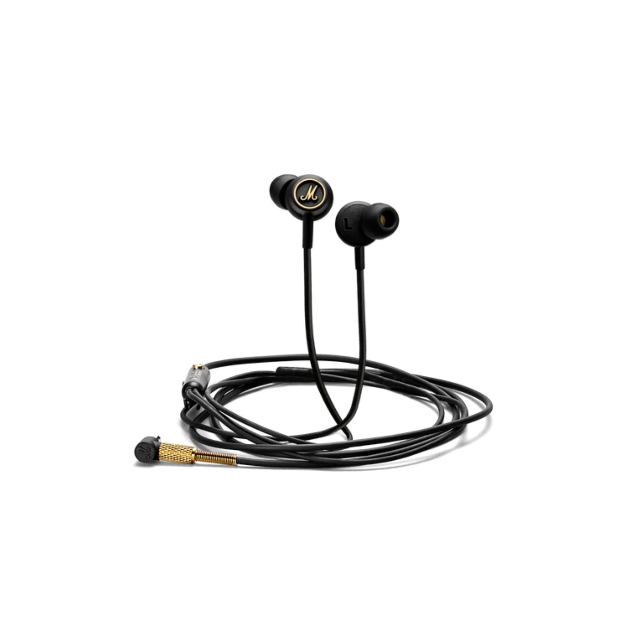 Marshall Mode EQ Wired in-Ear Headphones - Black and Brass
