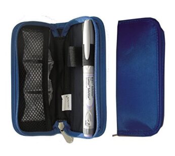 Chill Pack Diabetic Insulin Pen/Syringes Cooler Pocket Case- 2 x Ice Packs Included, Blue