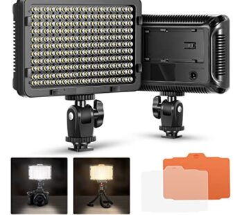 Neewer on Camera Video Light Photo Dimmable 176 LED Panel with 1/4″ Thread for Canon, Niko