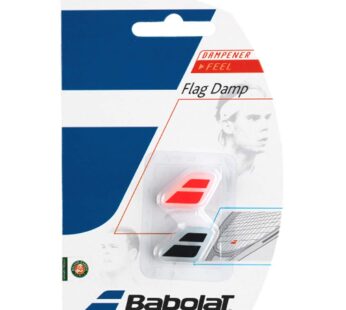 BABOLAT Unisex’s Flag Damp X 2 Vibration Dampener, Black/Neon/Red, One Size