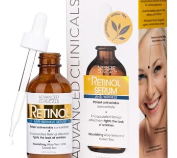 Advanced Clinicals Retinol Facial Serum Moisturizer Skin Care For Face, Anti Aging Retinol