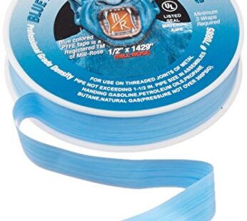 Mill-Rose 70885 Blue Monster PTFE Pipe Thread Sealant Tape, 1/2-Inch x 1429-Inches, Blue