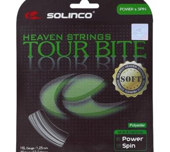 Solinco Tour Bite Soft (16L-1.25mm) Tennis String (Silver)