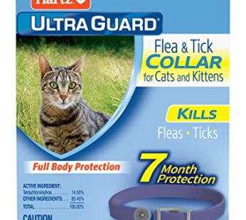 Hartz UltraGuard Purple Flea & Tick Collar for Cats and Kittens – 7 Month Protection