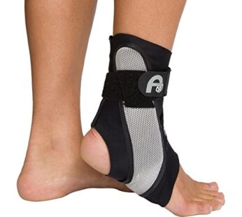 Aircast A60 Ankle Support Brace, Left Foot, Black, Small (Shoe Size: Men’s 4-7 / Women’s 5