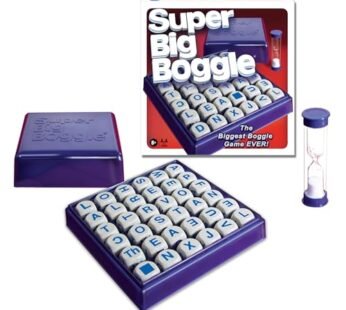 Super Big Boggle with 6×6 Grid and 36 Letter Cubes by Winning Moves Games USA, the Biggest