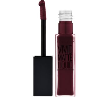 Maybelline New York Color Sensational Vivid Matte Liquid Lipstick, Corrupt Cranberry, 0.26