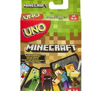 Mattel Games UNO Minecraft Card Game Videogame-Themed Collectors Deck 112 Cards with Chara