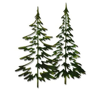 Sizzix 660978 Thinlits Die Set, Woodlands by Tim Holtz, 2/pack