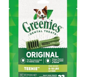 Greenies Original Teenie Natural Dental Care Dog Treats, 6 oz. Pack (22 Treats)