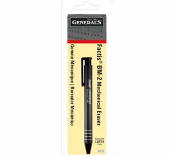 GENERAL PENCIL CO. GPBM2-BP Factis Pen Style Eraser Carded, White