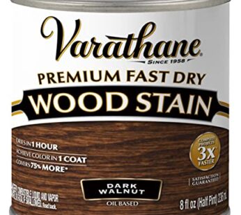 Varathane 262025 Varathane-262025 Premium Fast Dry Wood Stain, Half Pint, Dark Walnut