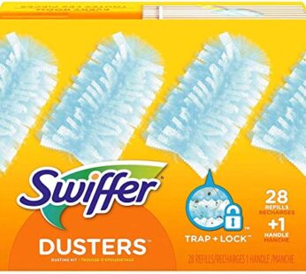 Swiffer Dusters Dusting Kit, Starter Kit Handle & 28 Duster Refills, 1 Count (Pack of 29),