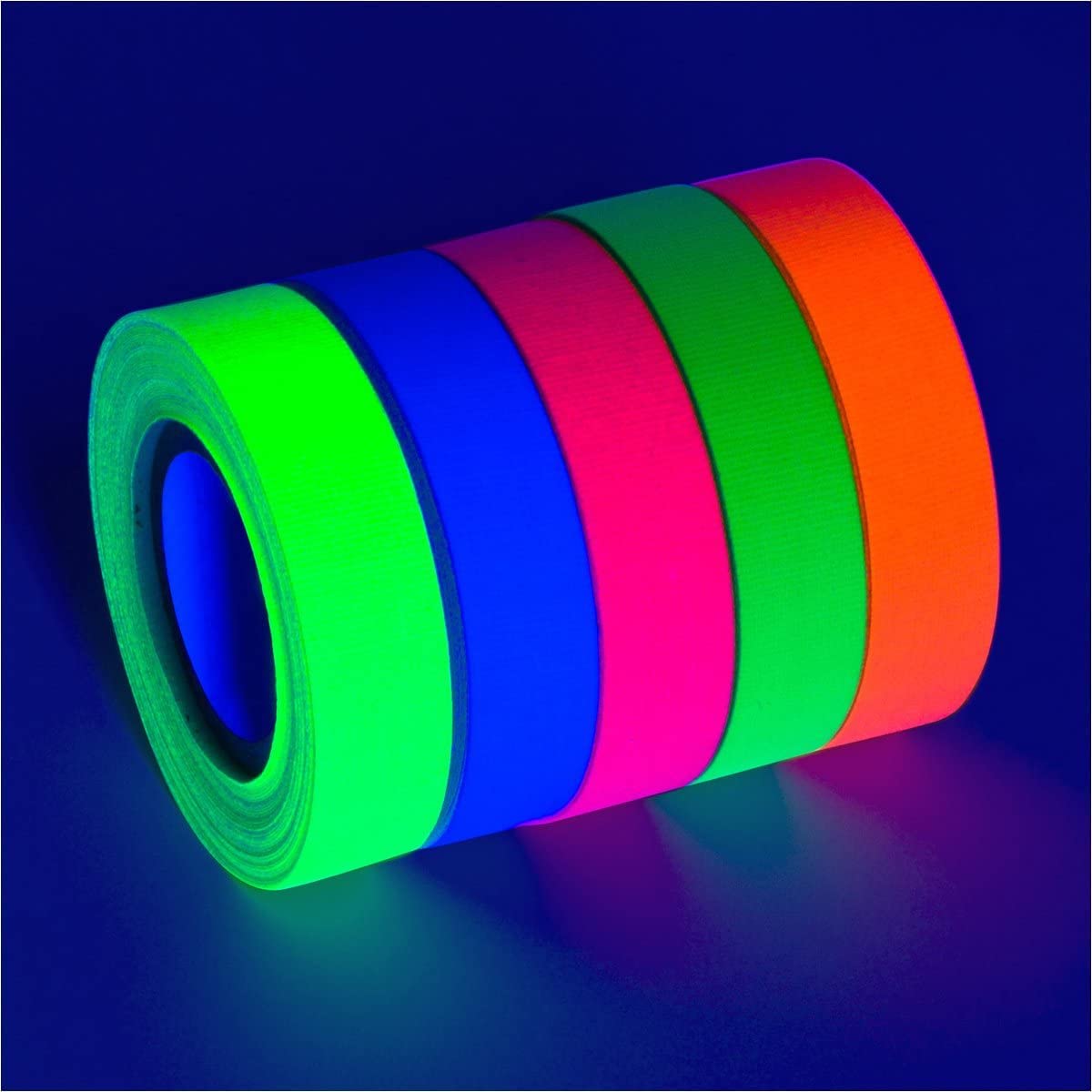 Glow King Blacklight Reactive Glow Tape | Premium UV Fluorescent Neon Party Gift for Event - Image 2
