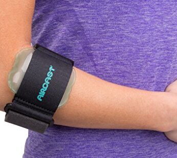 Aircast Pneumatic Armband: Tennis/Golfers Elbow Support Strap, Black