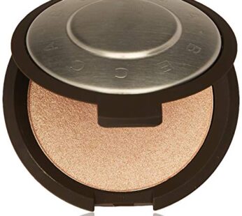 BECCA Shimmering Skin Perfector Pressed Highlighter, Champagne Pop for Women, Soft Gold wi